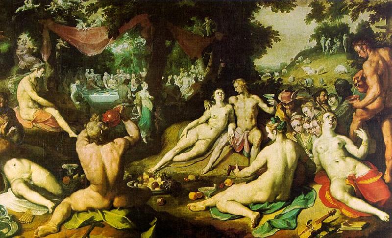 Cornelisz van Haarlem The Wedding of Peleus and Thetis Germany oil painting art